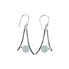 Milky Opal Gemstone 925 Sterling Silver Jewelry Earrings 1.45" For Women Gift EE-66-13