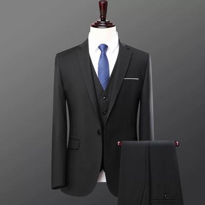 Herren Schwarze Business Herrenanzüge, Herren High-End Professionelle Formelle Anzüge, Marineblaue Overalls, Jacken