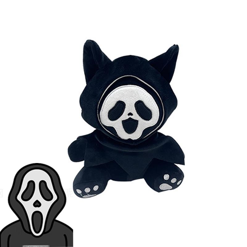 Ghostcat Qc Hell Plush Toy Black Reaper Stuffed Animal Doll