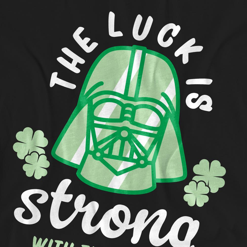STAR WARS Unisex Adult Strong Luck Darth Vader St Patricks Day T-Shirt