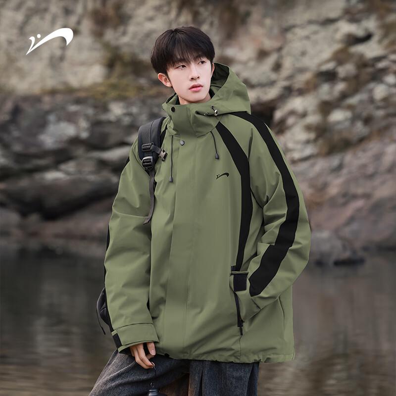 Qiaoniao Men's 3-in-1 Outdoor Windproof Jacket