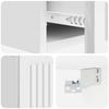 Wall Mounted Side Table High Gloss White 59 x 34.5 x 17 cm