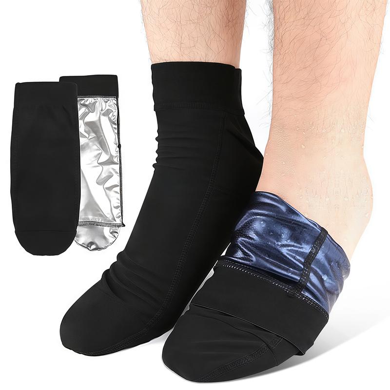 1Pair Sauna Gloves & Socks, Shower Reusable Workout Sweat Gloves for Home Bathing Sports Women Men Steam Room for Dry Hand Foot
