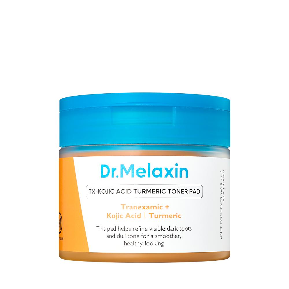 Dr.Melaxin TX Kojic Acid Turmeric Toner Pad Clarifying Smoothing 190ml 70ea Facial Pad K-Beauty