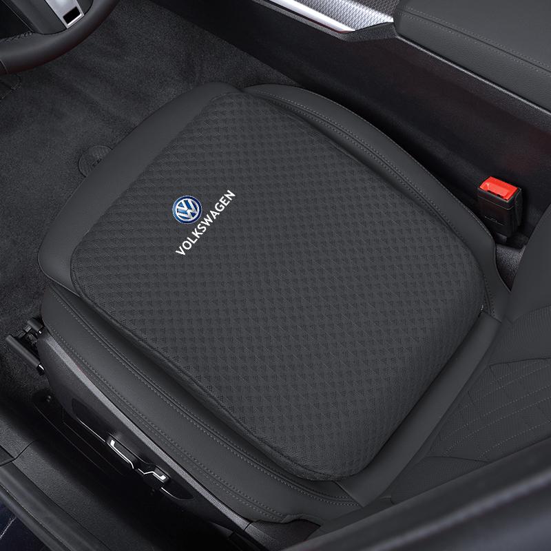 For Volkswagen Volkswagen Car Seats Cushion Ice Silk Pad Increase Seat Cushion Key For VW Amarok T-ROC T-Cross Passat Polo T5 Golf Tiguan Jetta zs8