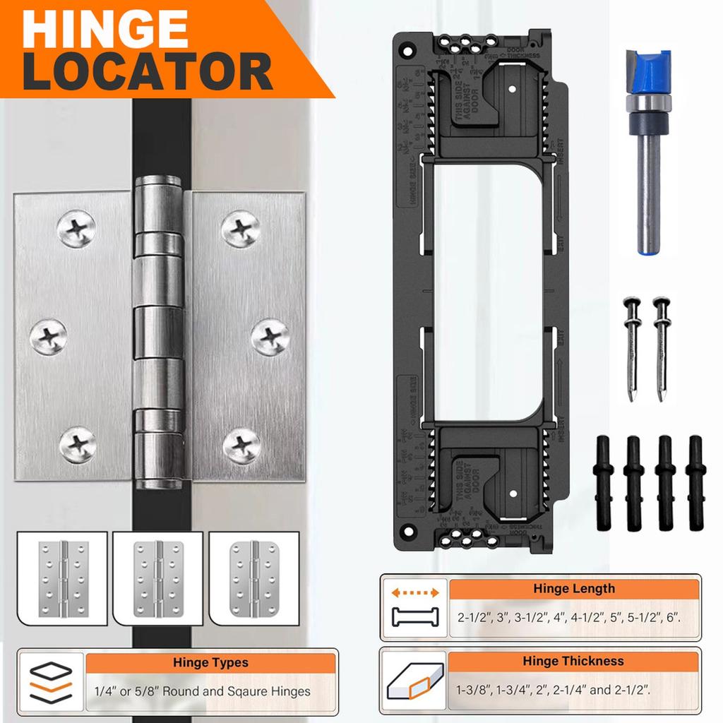 Door Hinge Template Door Hinge  Woodworking Hinge Slotting Locator Positioning Slot Locator Hinge Installation Kit