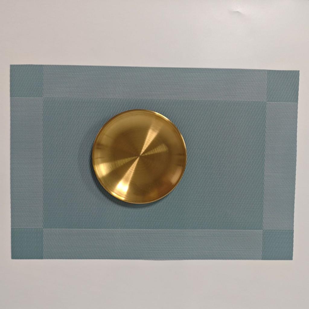 Jednoduchý rámový prostírání tkaný snadno čistitelný Evropský tepelně izolační podložka pod hrnek Teslin stolní podložka hotelová domácí PVC západní jídelní podložka