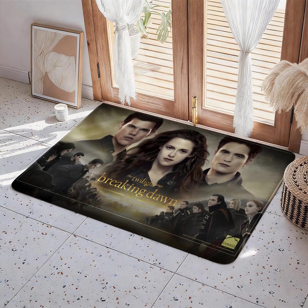 Movie M The Twilight Saga Floor Mat Eco Flannel Doormat Non Slip Odorless Indoor Floor Rug Soft Short Plush Home Mat