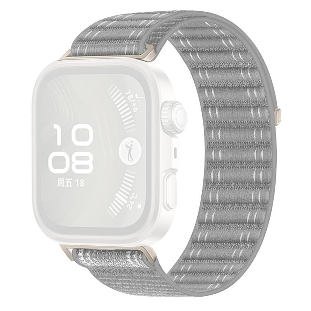 Woven Nylon Watch Band for Huawei Watch Fit 4 Pro/Fit 4/Fit 3 Breathable Magic Tape Closure Replacement Strap