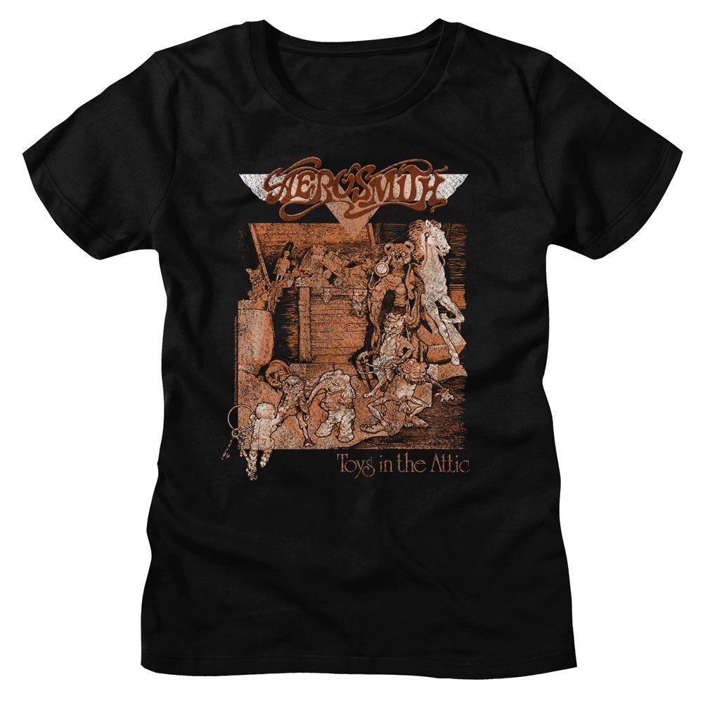 Ladies Aerosmith Toys Album Cover Music Shirt