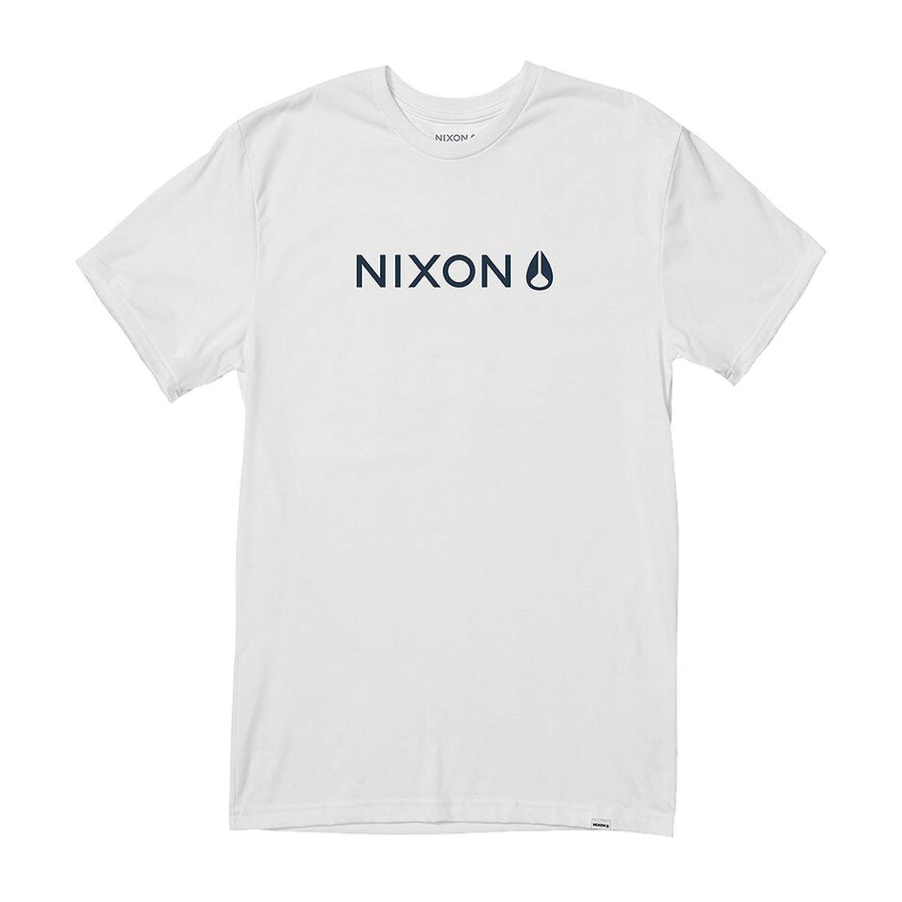 

Футболка с коротким рукавом Nixon Basis, топы с принтом логотипа, 5 цветов, белая L [NIXON], футболка мужская, размеры S-XL