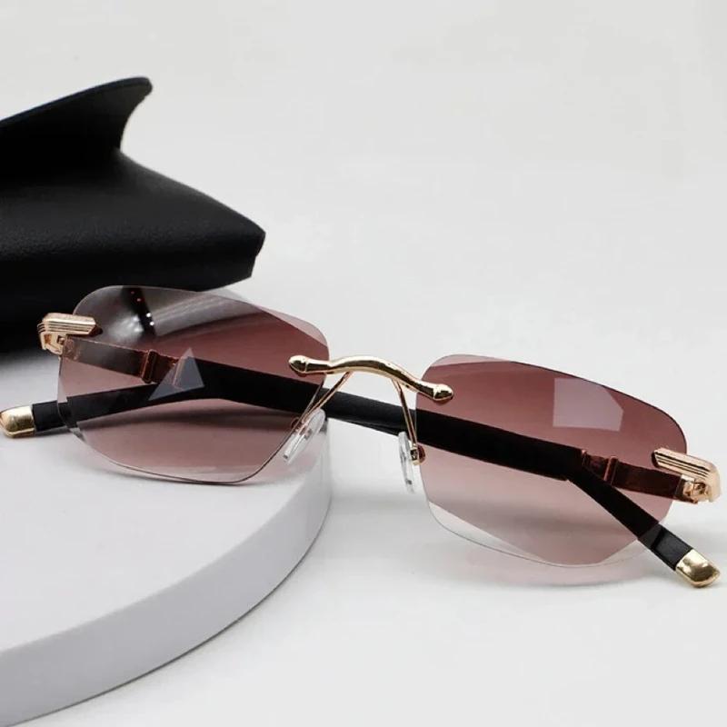 Høyoppløselig te-linse-lesebriller Rammeløse diamantbrilleglass med anti-blått lys presbyopi-briller for eldre