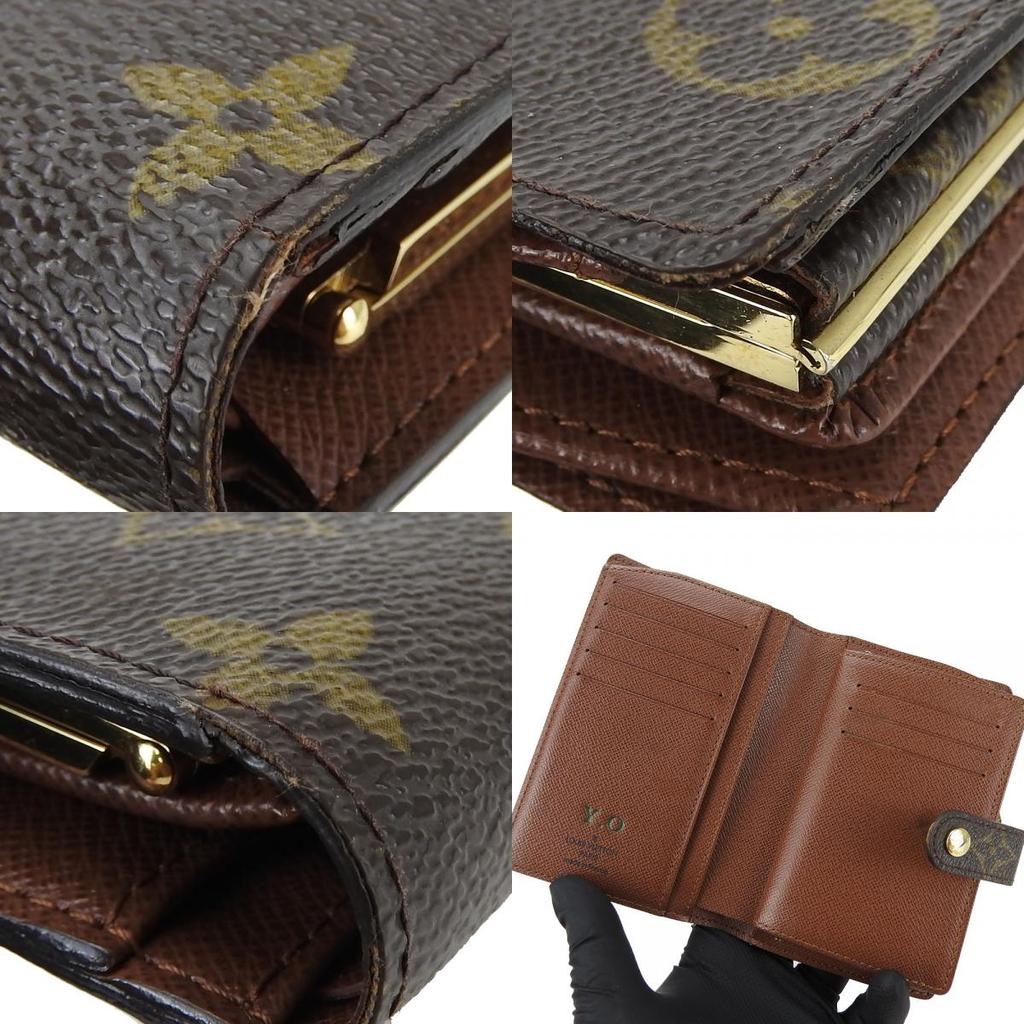 Used LOUIS VUITTON Bifold Wallet Portefeuille Vienova M61674 Monogram Brown Brown Initial included