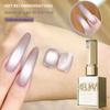 2025 Trendy Whitening Purple Crystal Cat Eye Gel Polish for Salon Light Therapy Nails