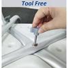 Rust-proof Aluminum Alloy Shower Chair for Elderly Height Adjustable Bathroom Toilet Commode Chair with Backrest