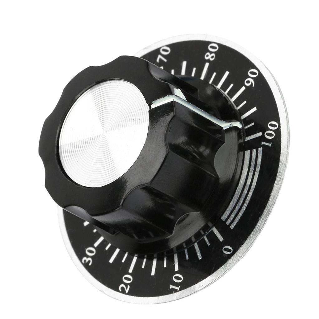 MF A03 Potentiometer Knurled Knobs Volume Control Cap  Digital Dial Scale Plate
