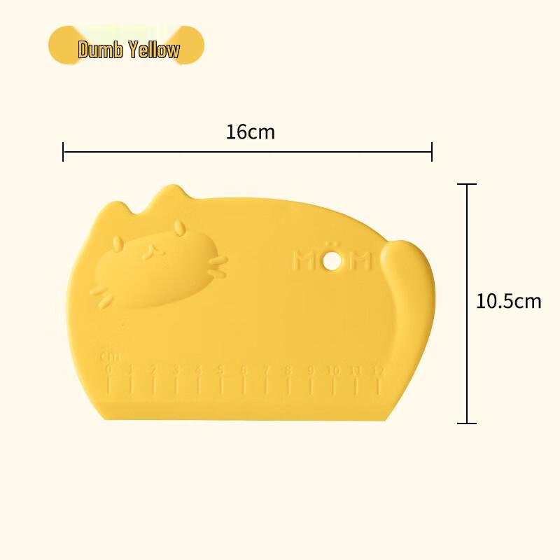 Cartoon Baking Dough Scraper with Silicone Handle