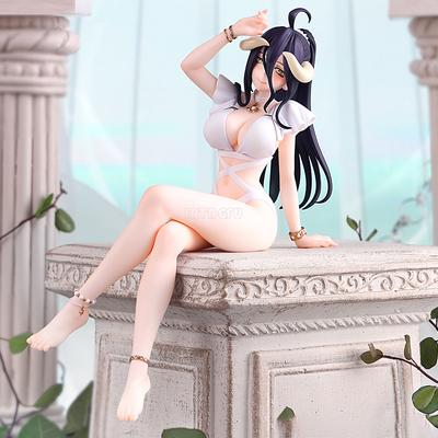 16 cm prasowane makarony błyskawiczne Overlord III Albedo kostium kąpielowy Anime PVC figurka akcji zabawka kolekcjonerska model lalka