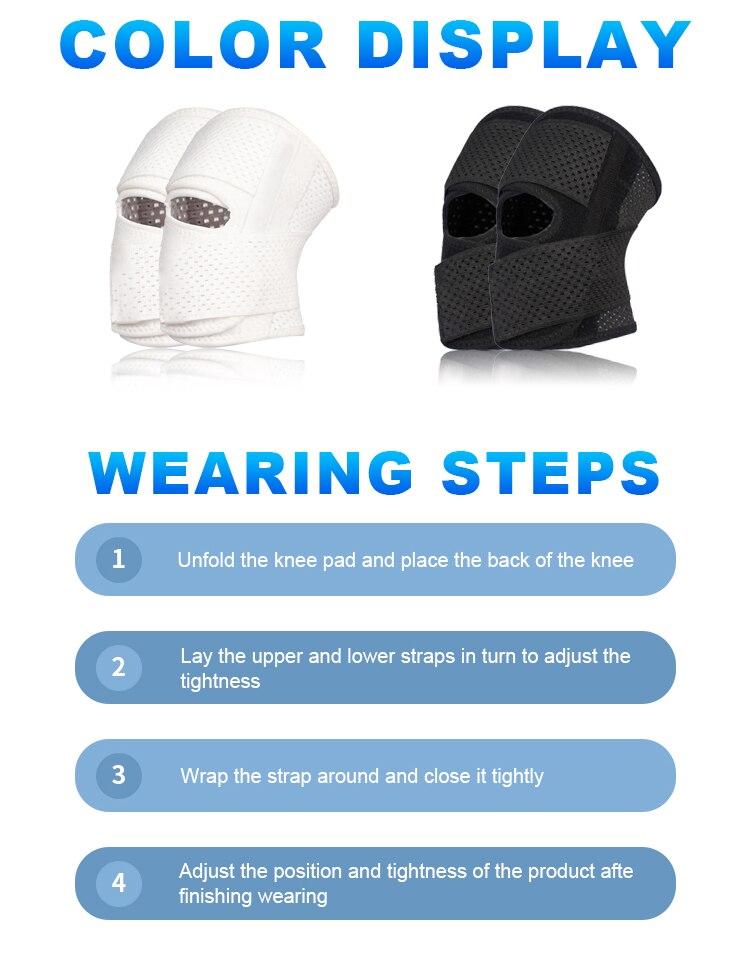 1PC Knee Brace with Side Stabilizers Relieve Meniscus Tear Joint Pain Sports Injuries Breathable Adjustable Running Workout