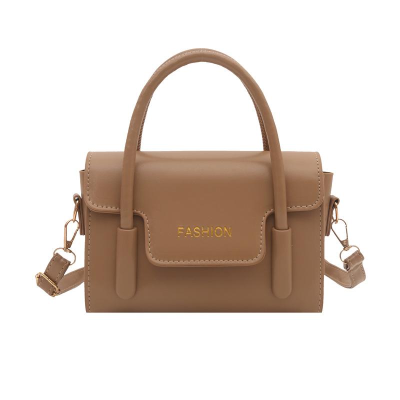 Summer New Fashion Simple Design Popular Solid Color Casual Shoulder Crossbody Portable Small Square Bag