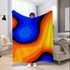 Colorful Abstract Blanket Microfiber Flannel Cover Blanket Bedroom Living Room Sofa Soft And Comfortable Home Decoration