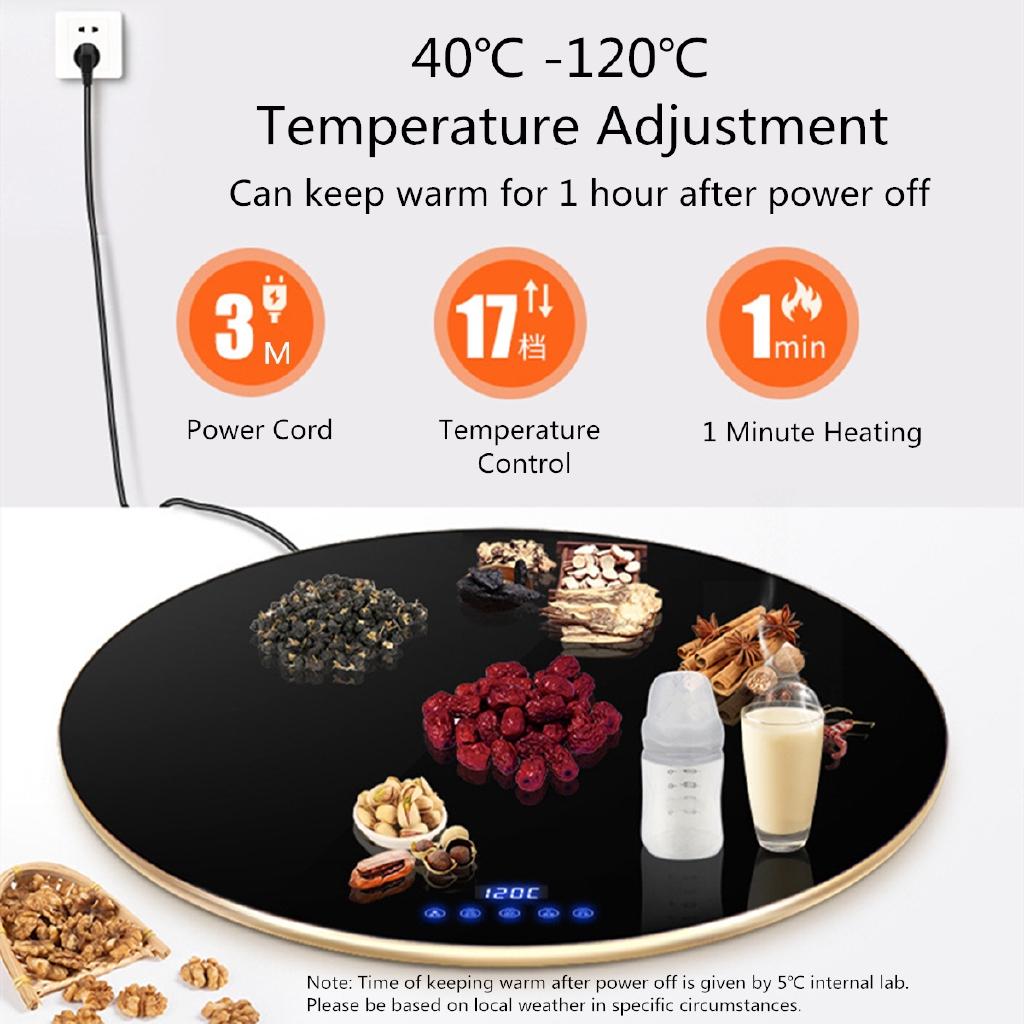 Hot Meals Insulation Board Dish Warm Machine Multifunctional Household Heating Board Intelligent Heating Hot Food Table