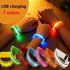 Outdoor Night Running Reflective Bands Elastic Armband Wrist Straps LDE Safety Reflector Tape for Night Walking Party Supplies