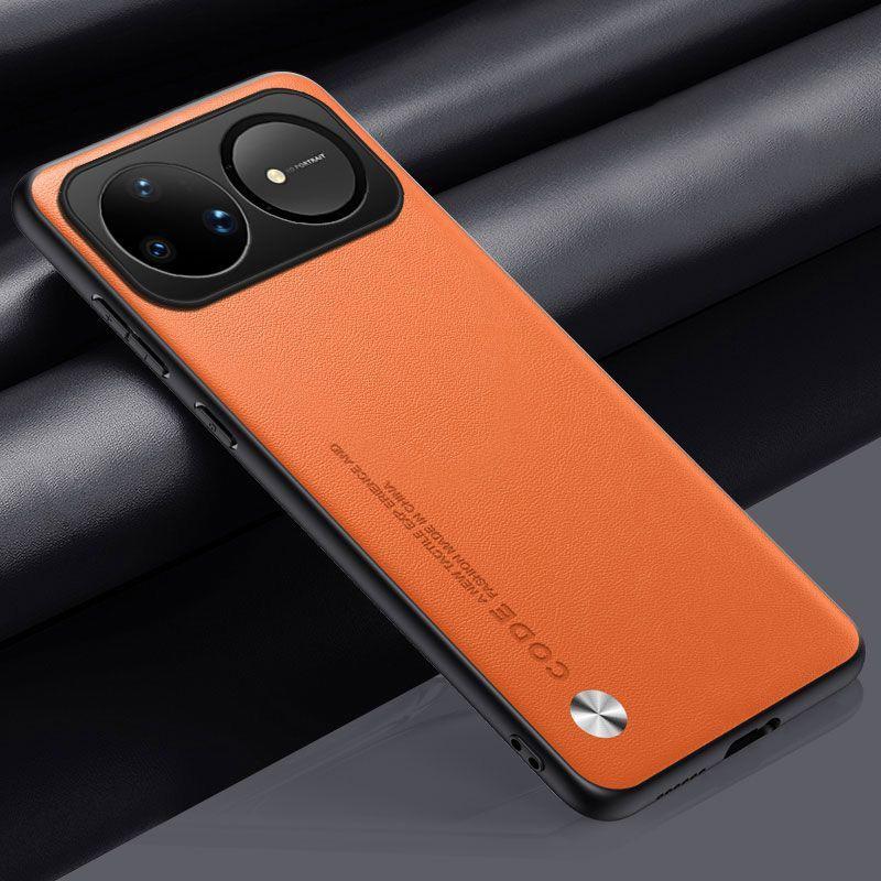 

Чехол из ПУ кожи для Huawei nova 15 Ultra Задняя крышка Силиконовый Чехол для телефона с полной защитой для Huawei nova 15 Pro Китай Capa Coque Huawei Nova 15 оранжевый