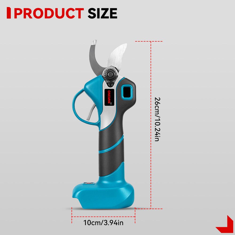 ONEVAN 30mm Brushless Electric Pruning Shear Cordless Scissor Tree Pruner Branch Cutter Garden Power Tool For Makita Battery Pin
