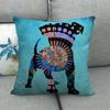 Bohemian Patterned Animal Dog Deer Digital Printing Short Plush Pillow Covers For Car Sofa Office Cushion Cover Home Goods