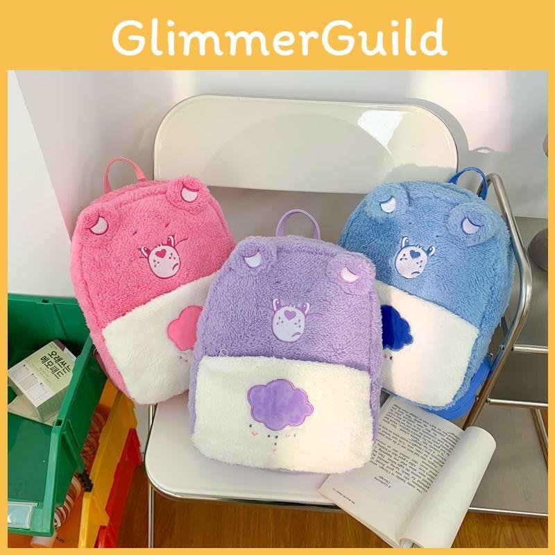 Plush Cartoon Carebears Backpack Fashion Schoolbag Creativity Handbag Gifts