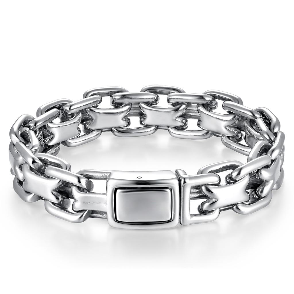 Cuban Bracelet Personalized Trendy Men's Chain Titanium Steel Bracelet New Retro Stainless Steel Bracelet Men