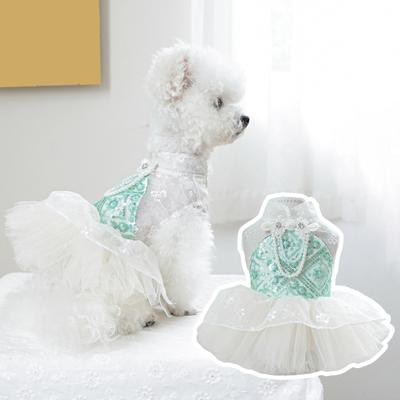 Dog Blingbling Princess Dress Puppy Lace Cake Camisole Skirt Sweet Pet Dress-up Costume Tutu Dress for Halloween Christmas Birthday Parties