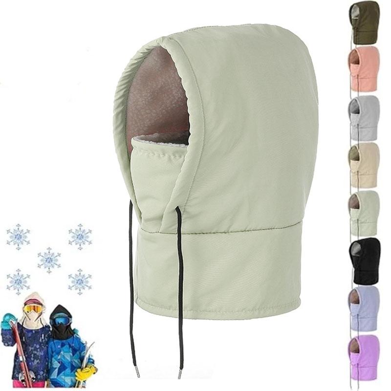 Agriculturi Waterproof Fleece-Lined Hood W/Drawstr,Keep Head,Neck Warm