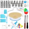 Anti-skid 128Pcs Pack Cake Turntable Set Fondant Tool Kitchen Dessert Baking Pastry Supplies