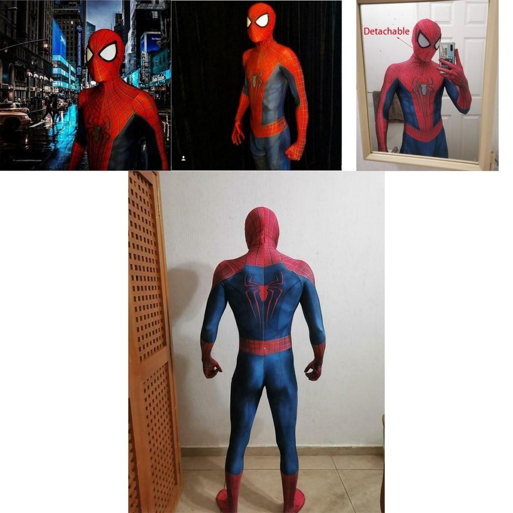Úžasný kostým Spider-Man na Cosplay pro Halloween Dokonalé stehy Vynikající zpracování