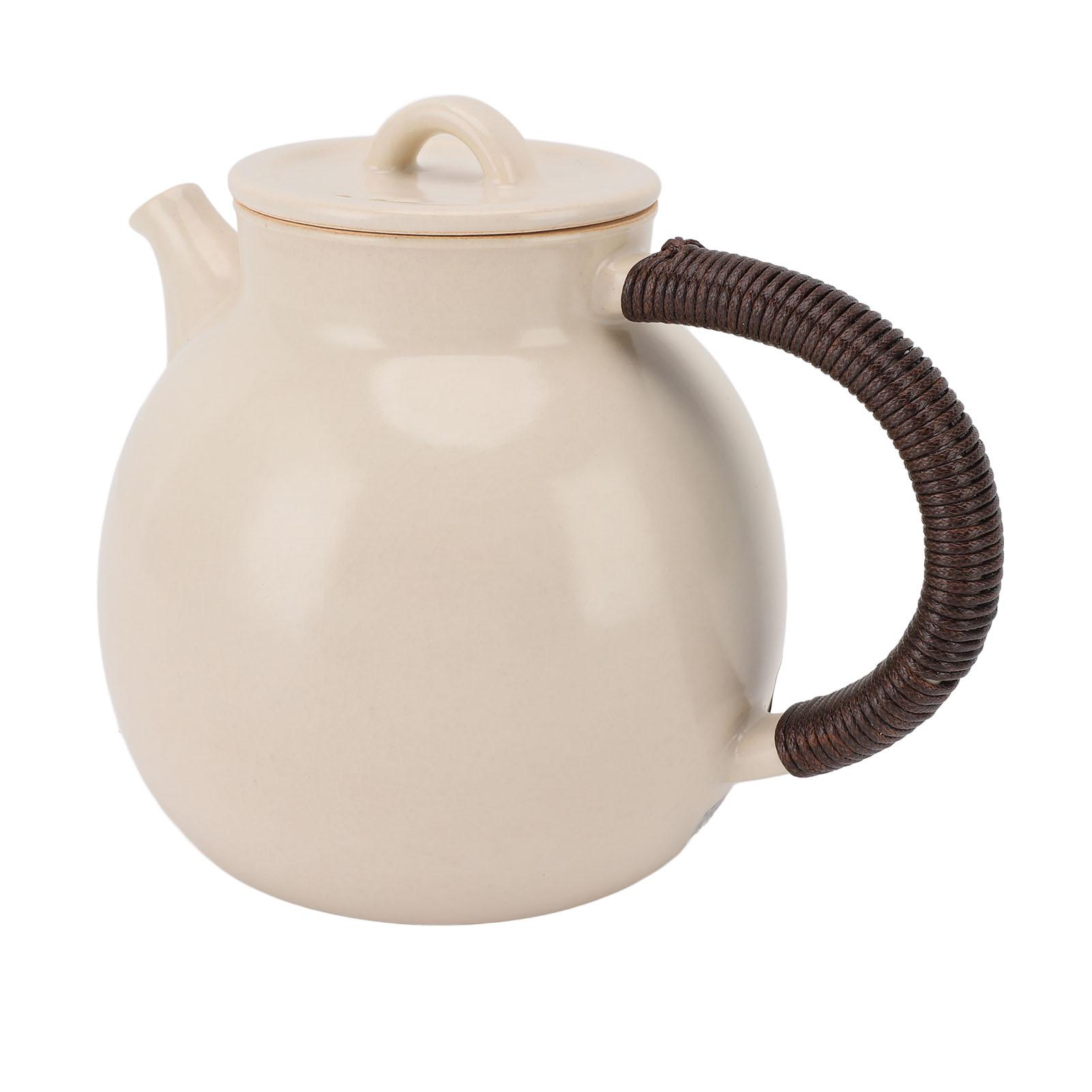 

Ceramic Tea Pot 800ML Heatproof Blooming Loose Leaf Teapot for Induction Cookers Gas Stove Boiling Water