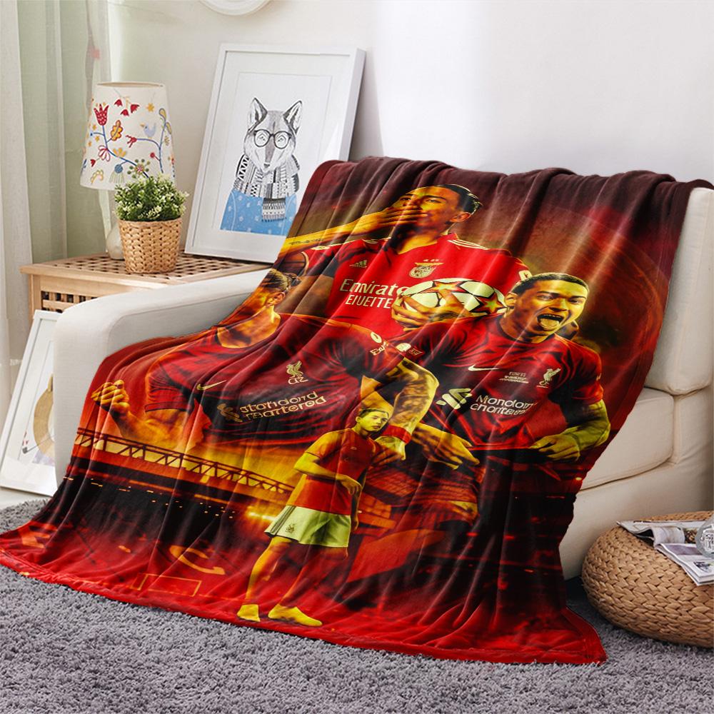 Arsenal F Print FlAannel Blanket, High Quality Comfortable for All Seasons, Home Decor, Warmth and Comfort