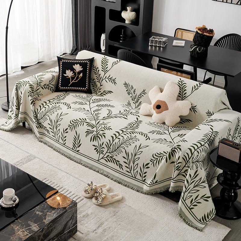 

Простое синельное универсальное полотенце для дивана Four Seasons, модное современное нескользящее цельное кресло в стиле люкс, чехол для дивана, чехол 180*130CM