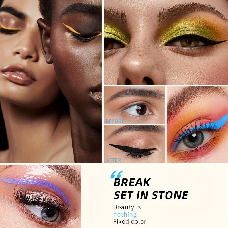 Pudaier 12 Farben Flüssiger Eyeliner Schimmer Glitzer Sexy Lidschatten Tragbar Wasserdicht Langlebiger Eyeliner Frauen Heißer Verkauf Make-up