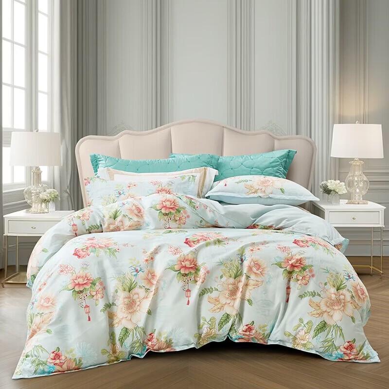 Fuanna Lakeside Breeze Brushed Printed Bedding Set