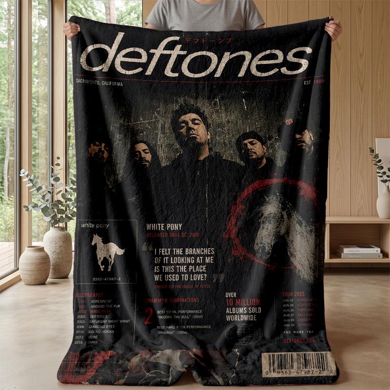 Weiche Flanelldecke Leicht Gemütlich Schlafzimmer Wohnzimmer AbdeckungDeftones