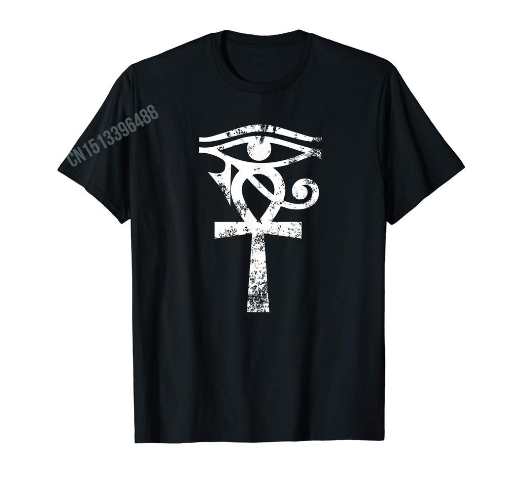 2026 Ancient Egypt God Eye of Horus Ankh Egyptian Symbol TShirt For Men Women T Shirt Tops Cotton Tees