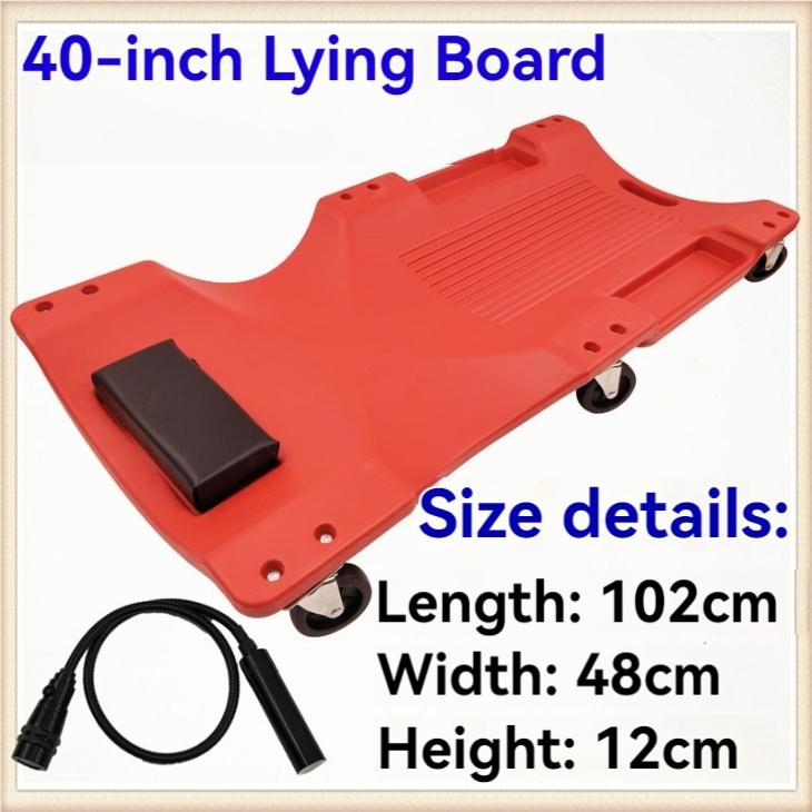 36/40 Inch Car Repair Lying Board With LED Light Skateboard Spare Parts Repair Board Bed Cars Vehicle Service Maintenance Tools