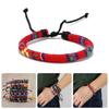 Unique Patterns Woven Wristband Trendy Multicolor Bracelet Colorful Handcrafted Jewelry for Music Festivals and Holidays