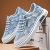 Summer Men Casual Sports Shoes Canvas Retro Breathable Comfortable Anti Slip Thick Platform Outdoor Running Shoes 2026
