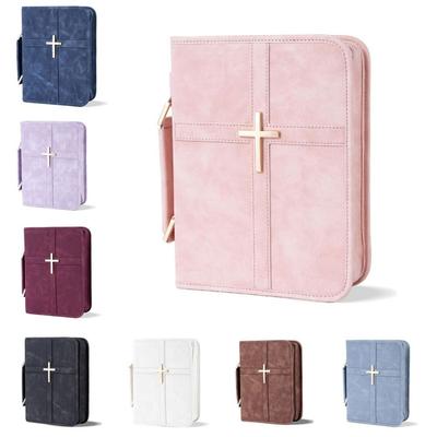 Neue PU-Bibelhülle Handytasche Griff Gebetsbuch-Aufbewahrungstasche Tragbare Vegane Leder-Schutzhülle für den täglichen Gebrauch