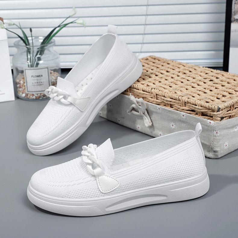 Shoes Women's Comfortable Flying Woven Shoes Slip-on Comfortable Women's Shoes