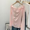 French Transparent Pleated Trumpet Sleeve Blouse - New Sweet & Spicy Women's Top