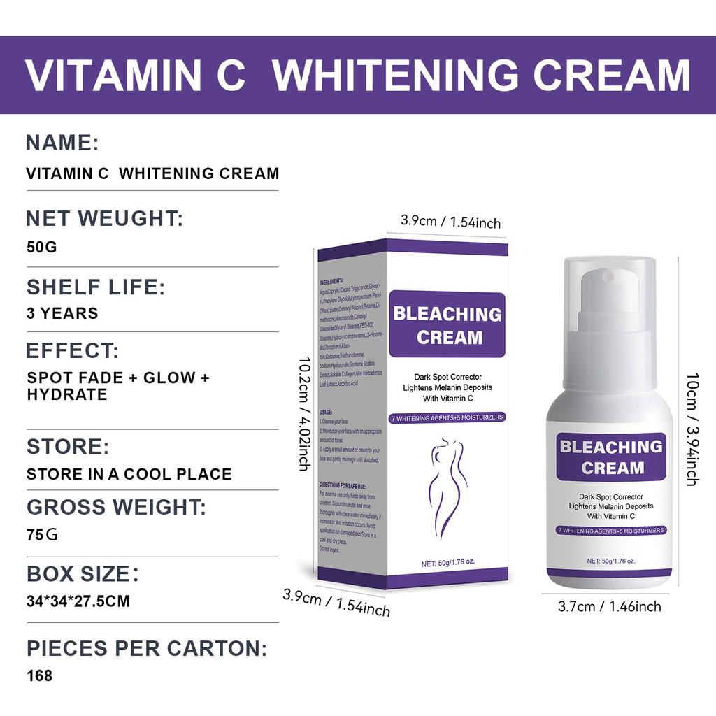 Vitamin C Whitening Cream , Fade Dark Spots Even Tone